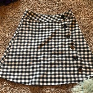 Revolve Checkered Skirt
